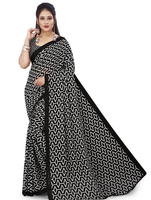 women casual wear georgette saree with blouse - 21432425 - Very Small Image - 1