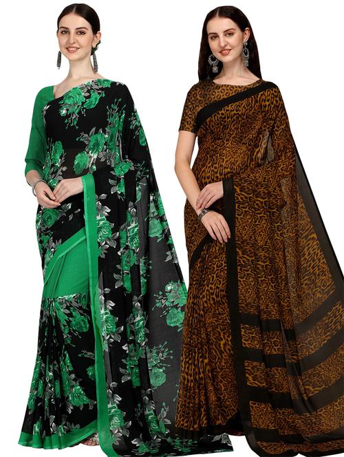 women multi color combo casual saree - 21435071 - Very Small Image - 1