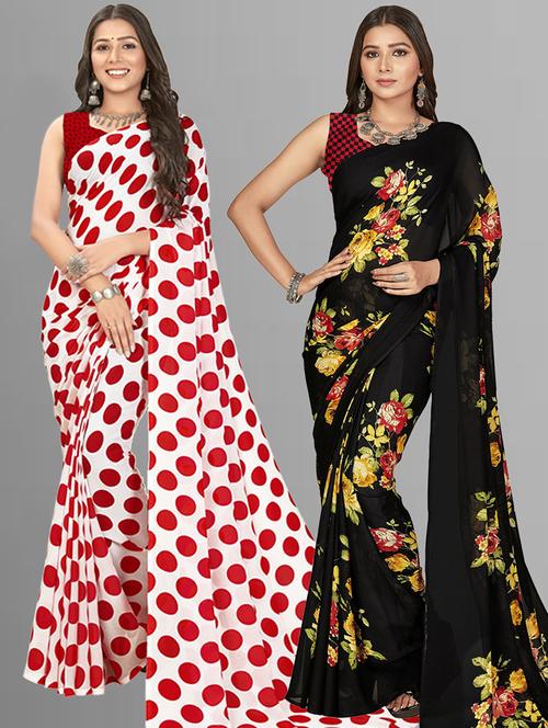 women multi color combo casual saree - 21435138 - Very Small Image - 1