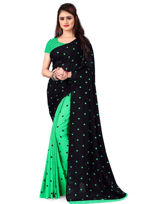 women polka doted casual wear saree with blouse - 21436282 - Very Small Image - 1