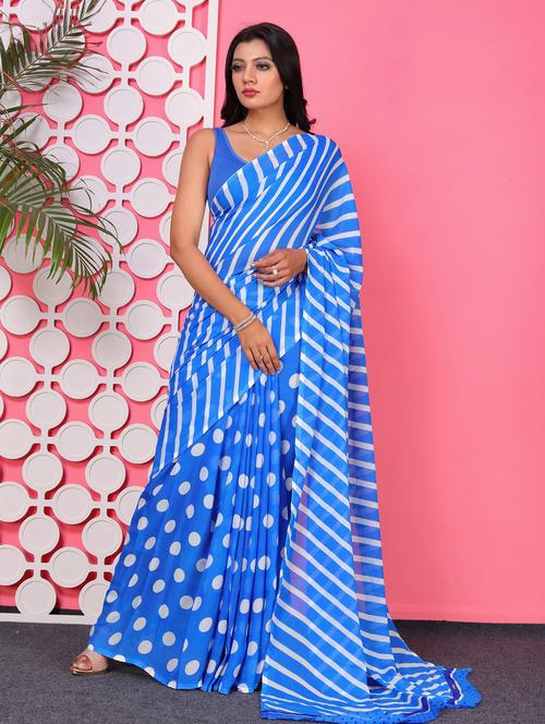 women printed casual wear sarees - 21436387 - Very Small Image - 1