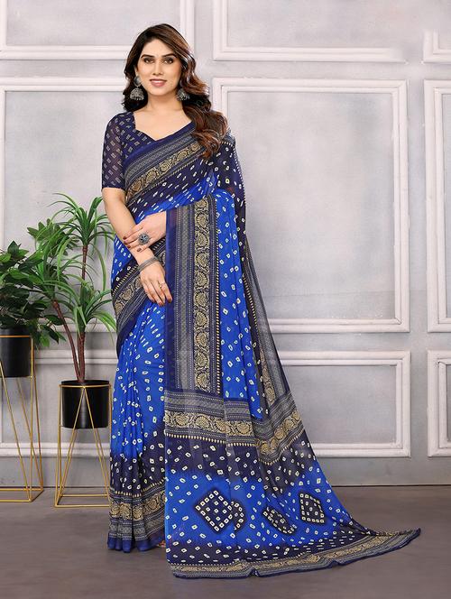 women pack of 2 casual wear combo saree with blouse - 21446068 - Very Small Image - 1