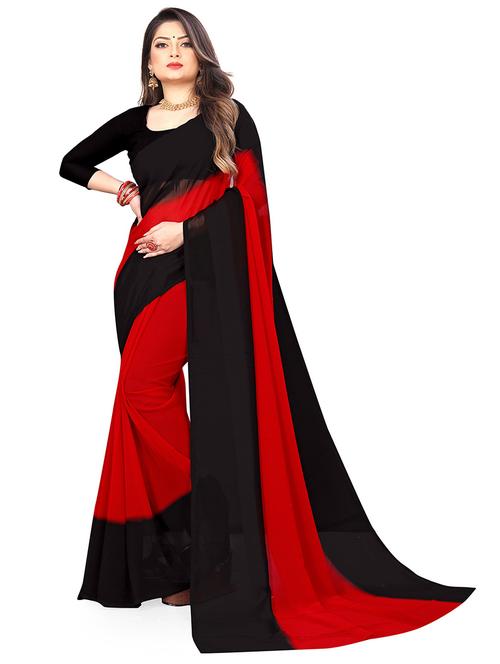 women color block casual wear saree with blouse - 21446323 - Very Small Image - 1