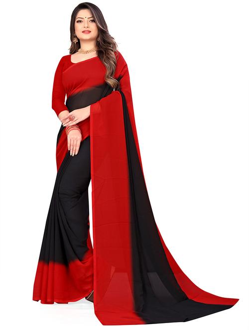 women color block casual wear saree with blouse - 21446328 - Very Small Image - 1