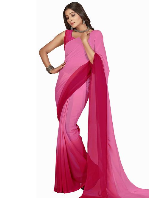 women printed casual wear saree with blouse - 21446412 - Very Small Image - 1