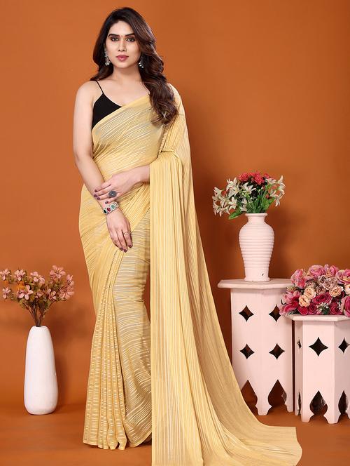 women striped casual wear saree with blouse - 21446531 - Very Small Image - 1
