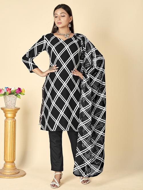 women black unstitched suit - 21447715 - Very Small Image - 1