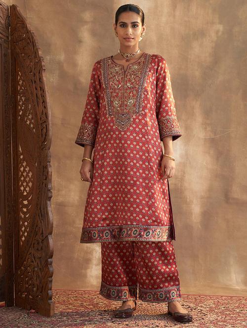 women printed kurta palazzo suit set  - 21451902 - Very Small Image - 1
