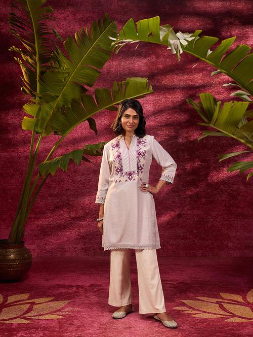 women three quarter sleeve straight kurta - 21452209 - Very Small Image - 1