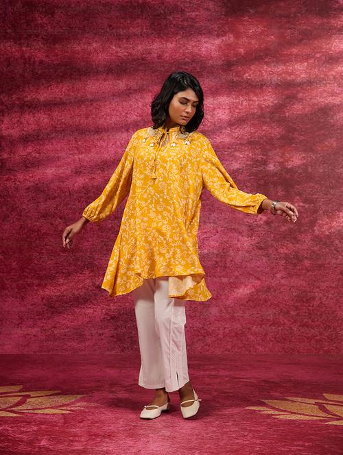 yellow printed regular top - 21452328 - Very Small Image - 1