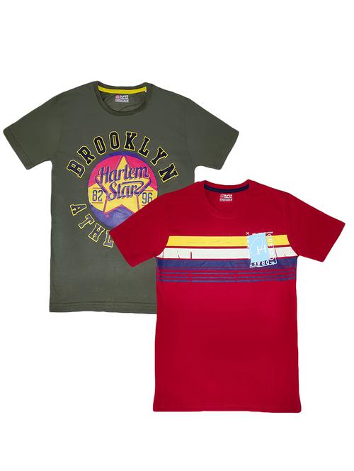 boys round neck printed t-shirts combo - 21453323 - Very Small Image - 1