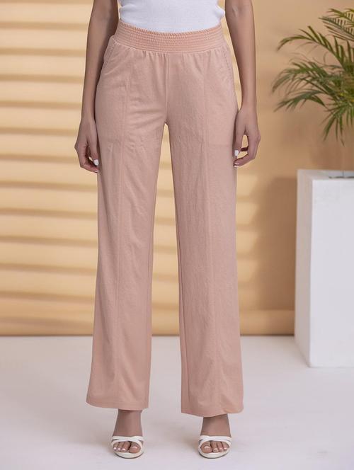 women full length solid palazzo - 21456763 - Very Small Image - 1