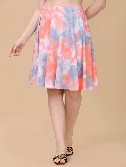 women tie & dye flared skirt - 21457314 - Very Small Image - 1