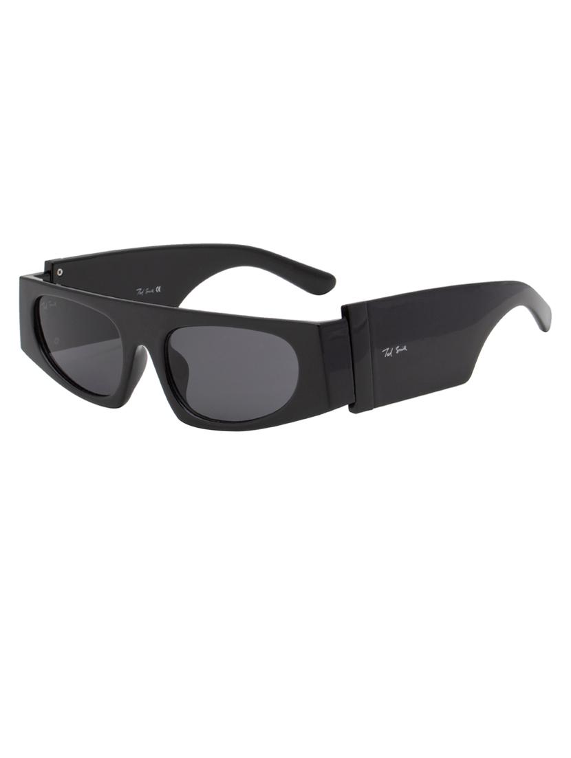 ted smith black square sunglasses for men & women | full rim & acetate frame | medium to large face ( 53-19-143 ) - 21458292 - Zoom Image - 2