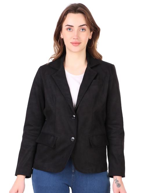 women black leatherette jacket - 21458555 - Very Small Image - 1
