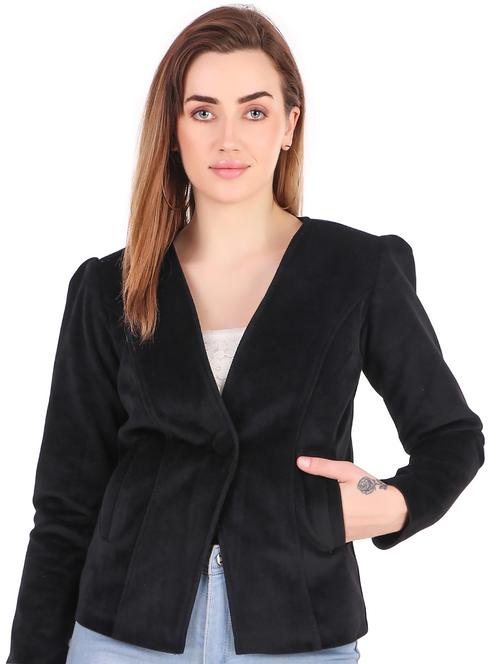 women black solids summer jacket - 21458573 - Very Small Image - 1