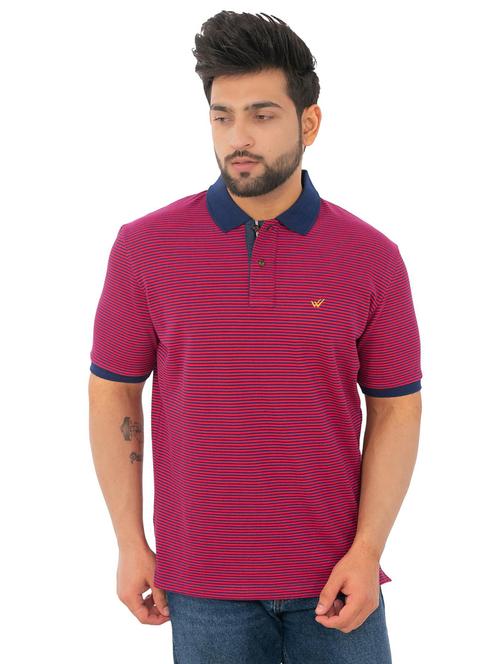 men striped short sleeve polo t-shirt - 21459053 - Very Small Image - 1