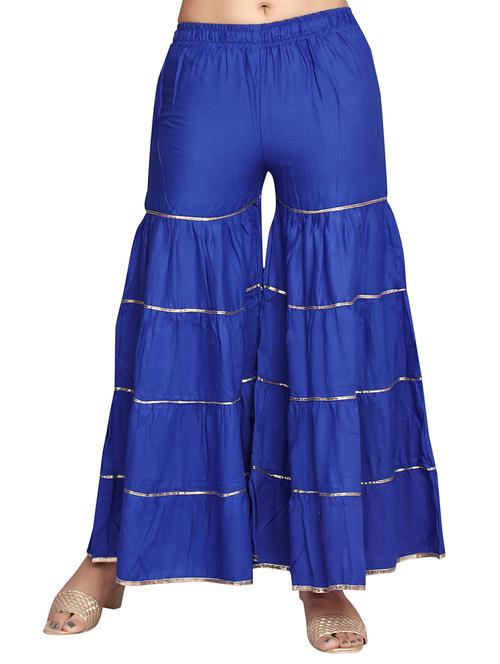 women solid cotton sharara - 21461815 - Very Small Image - 1