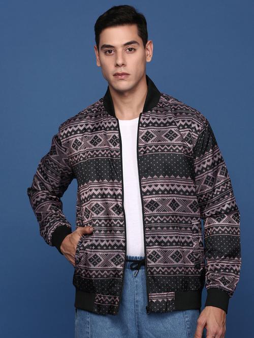Men Printed Bomber Jacket - 21463265 - Very Small Image - 1