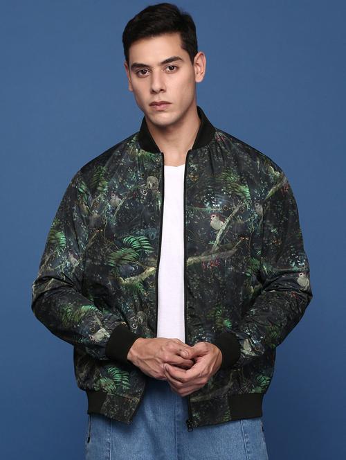 Men Printed Bomber Jacket - 21463279 - Very Small Image - 1