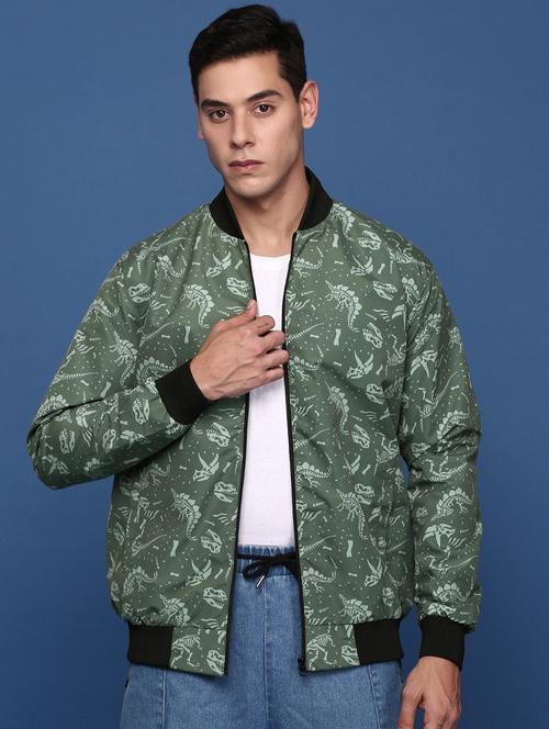 men printed bomber jacket - 21463280 - Very Small Image - 1