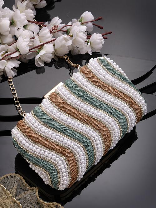 women embroidered box clutch - 21463432 - Very Small Image - 1