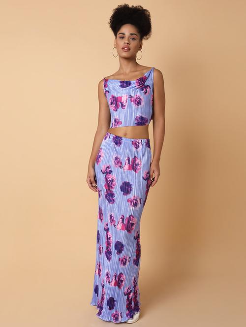 women printed top and skirt co-ord set - 21463498 - Very Small Image - 1