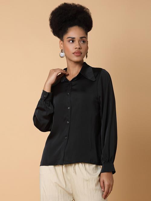 women solid long sleeves shirt - 21463507 - Very Small Image - 1