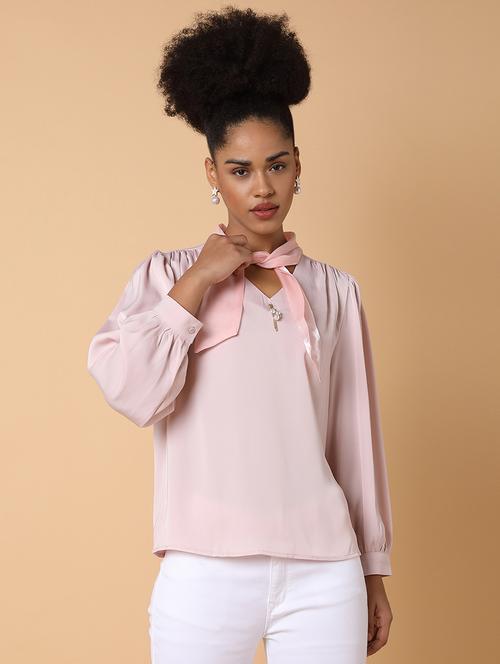 women solid puff sleeves top - 21463720 - Very Small Image - 1