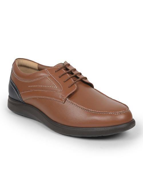 tan lace-up derby shoes - 21464046 - Very Small Image - 1