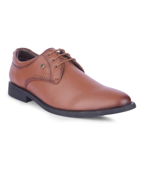 tan lace-up derby shoes - 21464058 - Very Small Image - 1