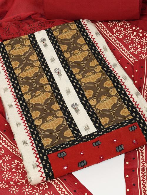 women printed unstitched suit set - 21466717 - Very Small Image - 1