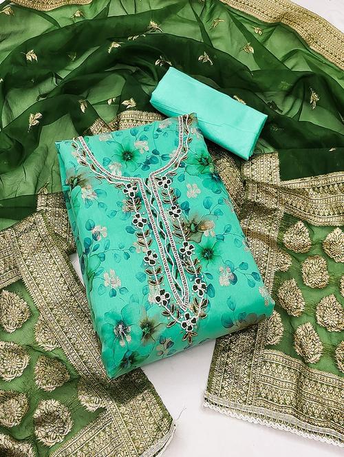 Women Embroidered Unstitched Suit Set - 21467496 - Very Small Image - 1