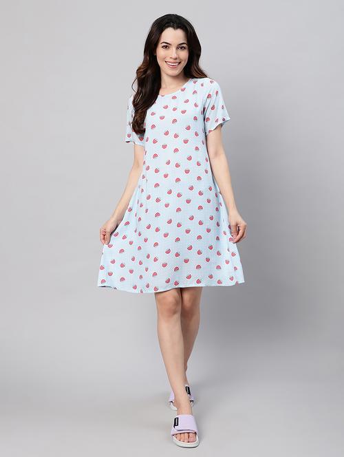 blue rayon nighty sleepshirts & - 21469254 - Very Small Image - 1