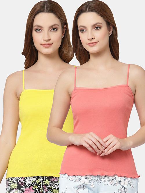 women pack of 2 solid camisoles - 21470480 - Very Small Image - 1
