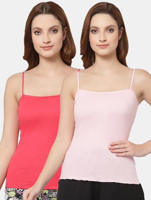 women pack of 2 solid camisole - 21470496 - Very Small Image - 1