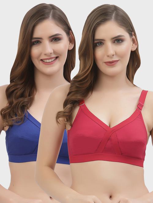 Women Pack Of 2 Cotton Regular Bra - 21470768 - Very Small Image - 1