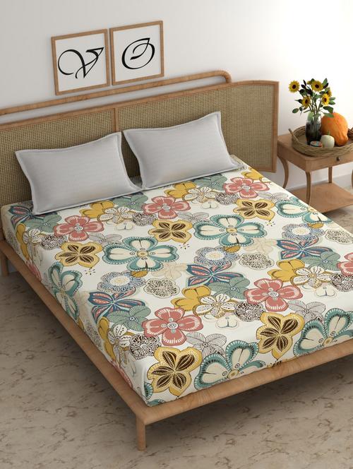 chhavi india 210 tc double king bedsheet - 21473587 - Very Small Image - 1