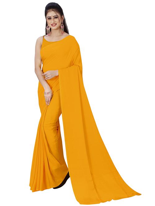 women casual wear georgette saree with blouse - 21478452 - Very Small Image - 1