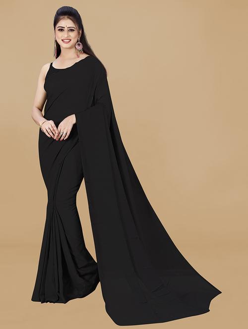 women casual wear georgette saree with blouse - 21478454 - Very Small Image - 1