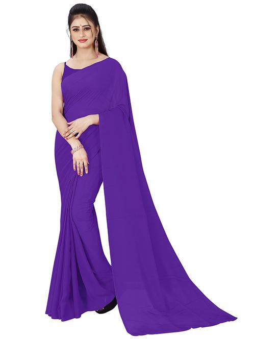 women casual wear georgette saree with blouse - 21478457 - Very Small Image - 1
