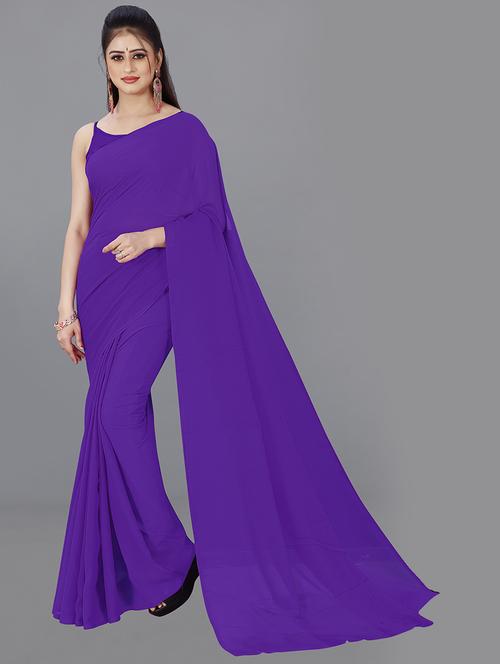 women casual wear georgette saree with blouse - 21478462 - Very Small Image - 1