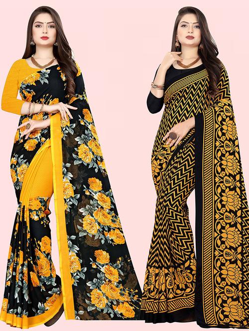 multi colored georgette ready to wear saree with blouse - 21478795 - Very Small Image - 1