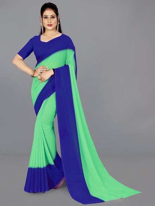 multi colored georgette ready to wear saree with blouse - 21479772 - Very Small Image - 1