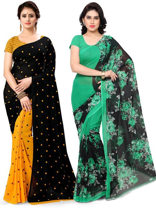 multi colored georgette ready to wear saree with blouse - 21480312 - Very Small Image - 1