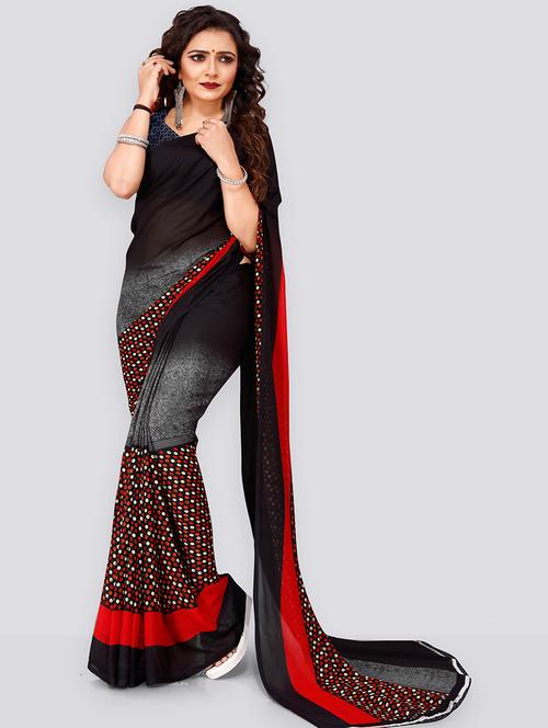 multi colored georgette ready to wear saree with blouse - 21480592 - Very Small Image - 1