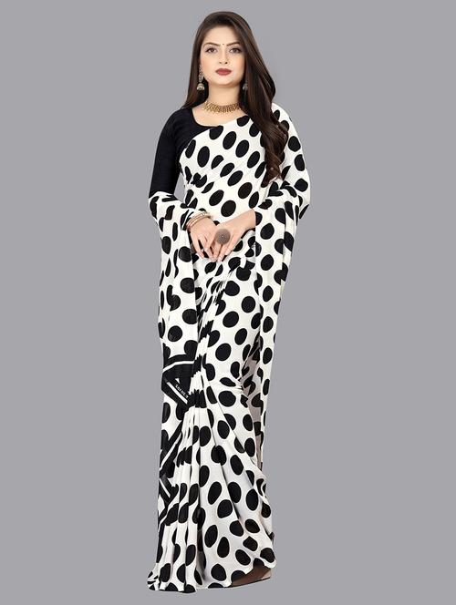 women casual wear georgette saree with blouse - 21480601 - Very Small Image - 1