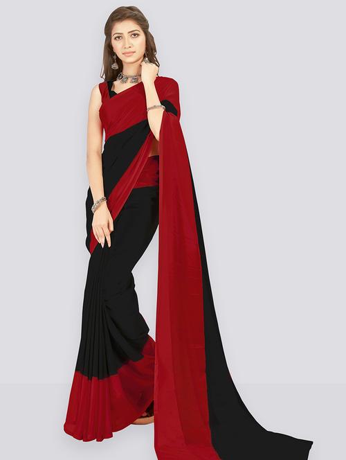women casual wear georgette saree with blouse - 21480645 - Very Small Image - 1