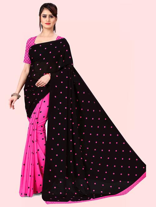 women casual wear georgette saree with blouse - 21480667 - Very Small Image - 1