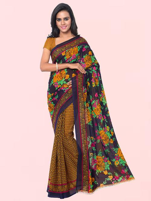 women printed casual wear saree with blouse - 21480807 - Very Small Image - 1